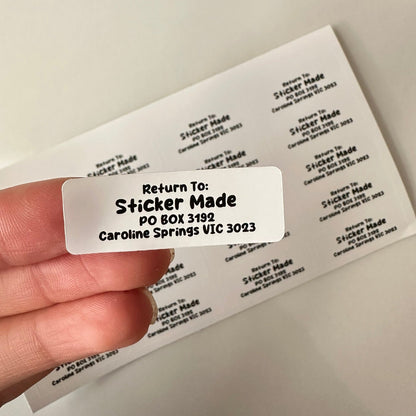 Address/ Return Address Custom Labels