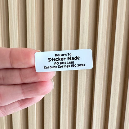 Address/ Return Address Custom Labels