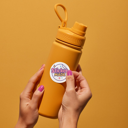 Circle Custom Labels Drink Bottle