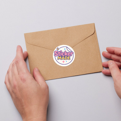 Circle Custom Labels Envelope Mailing Letter Logo