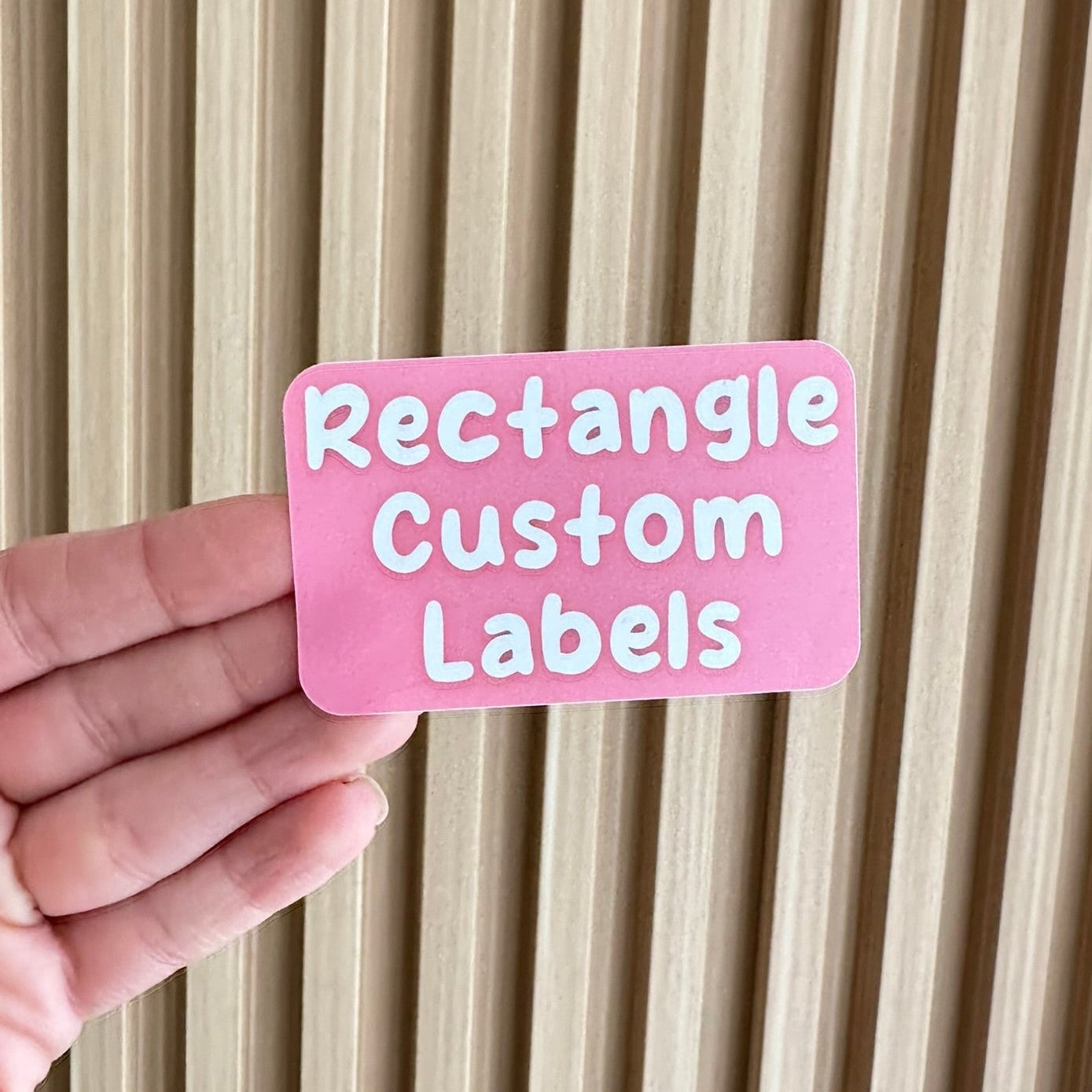 Rectangle Custom Labels Sticker Made