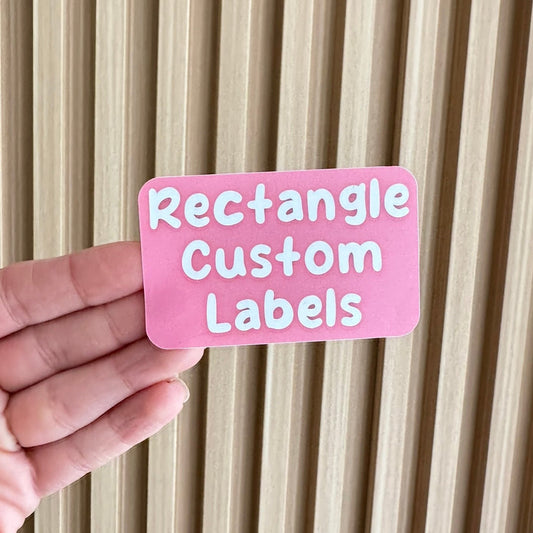 Rectangle Custom Labels Sticker Made