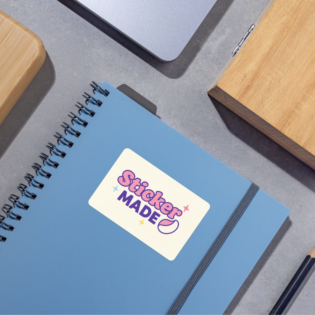 Rectangle Custom Labels Book Stationary