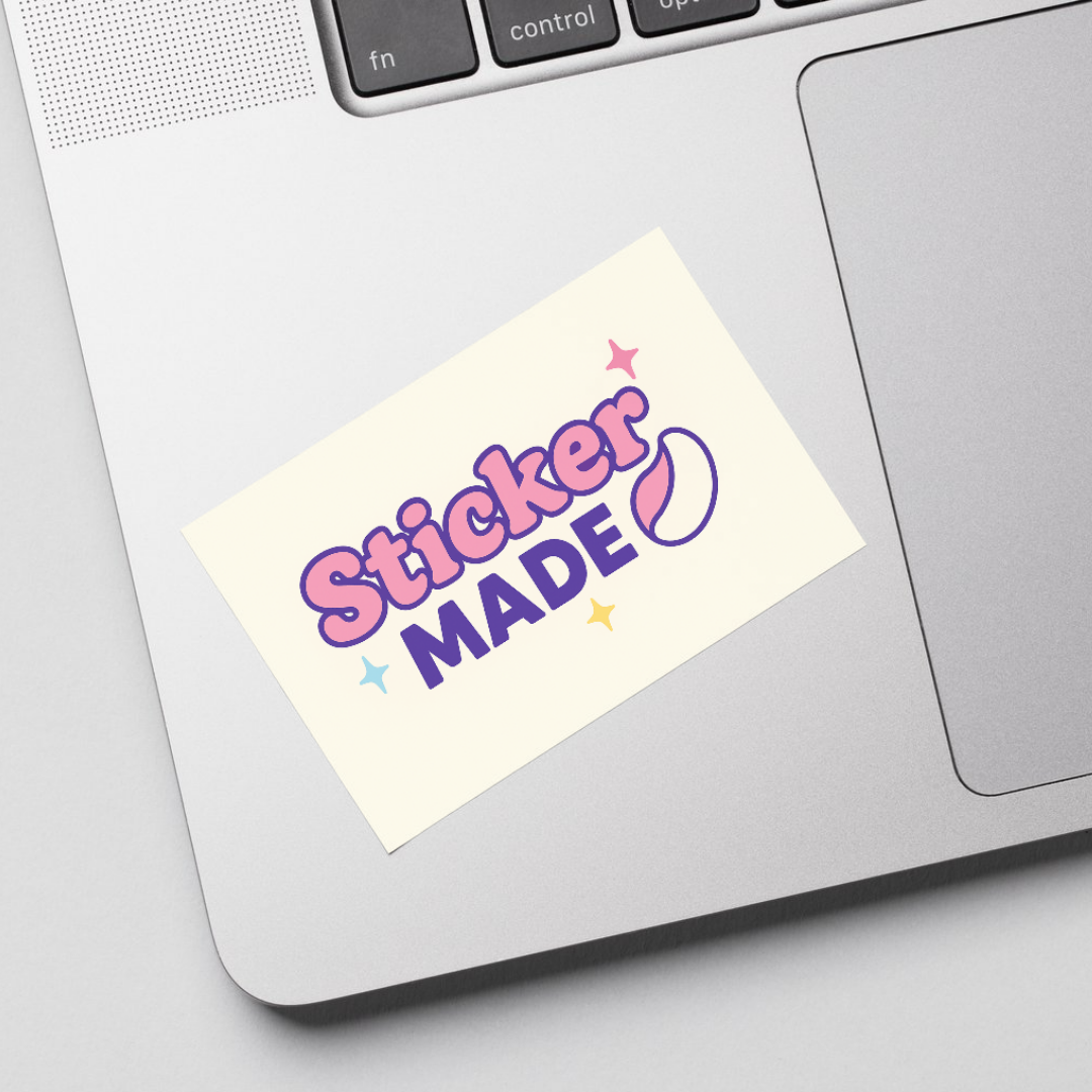 Rectangle Custom Labels Laptop Sticker