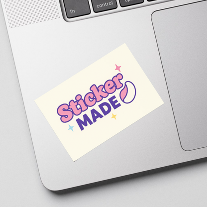 Rectangle Custom Labels Laptop Sticker