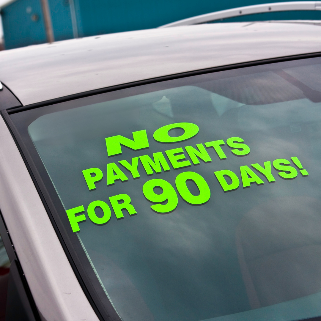 Custom Letter Vinyl Sign Car Yard 